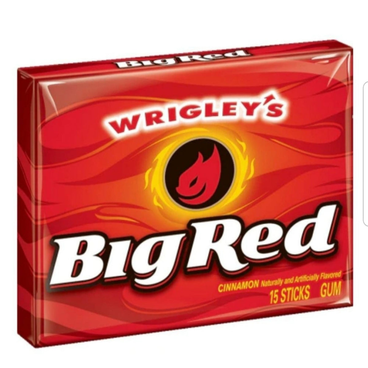 BIG RED Chewing Gum Cinnamon Wrigleys 10x5 stick Packs American Gum SEP2024