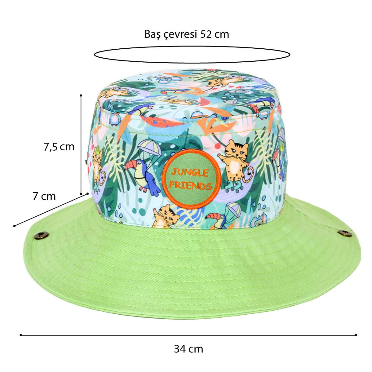 Milk&Moo Kids Hat Unisex Jungle Friends