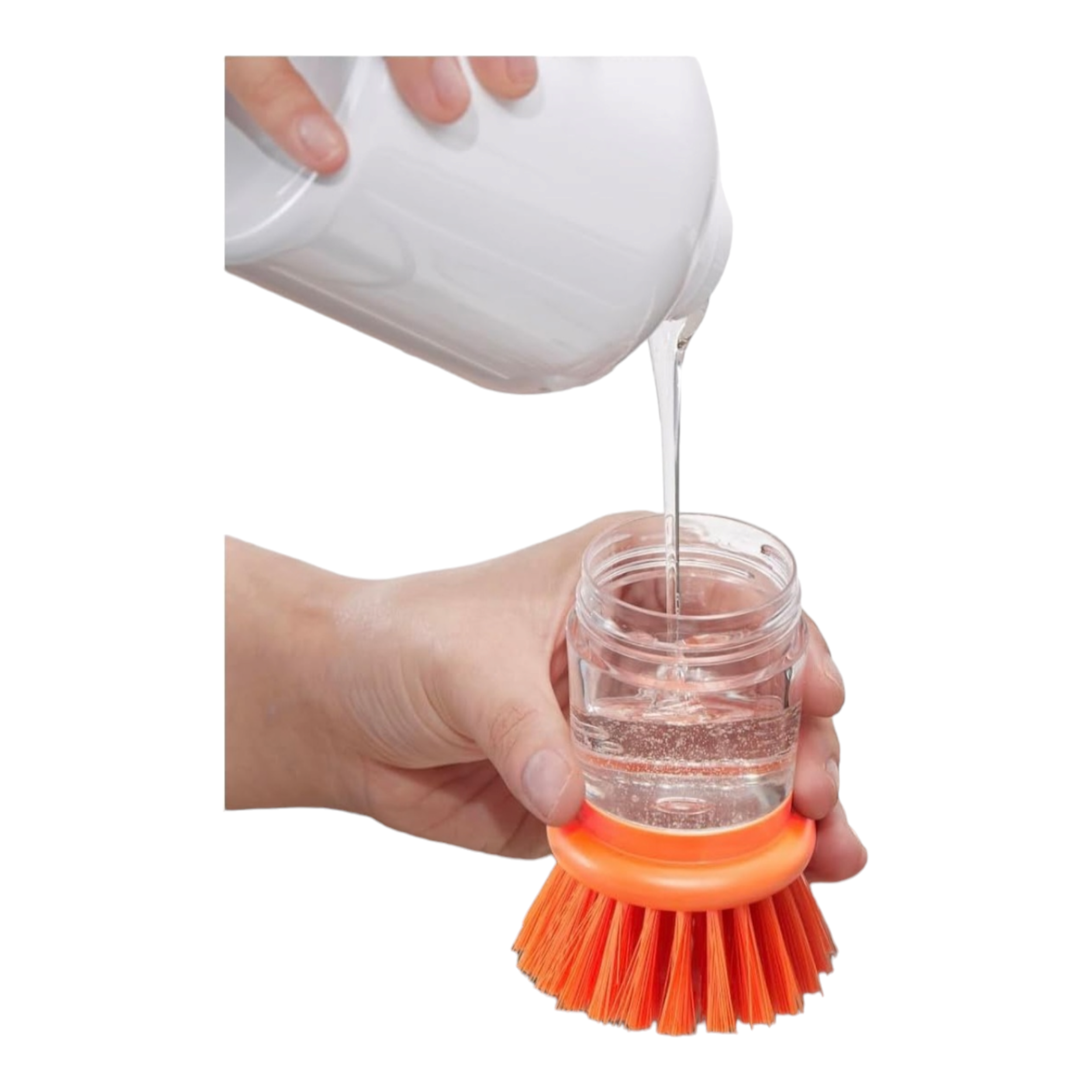 brush and dish soap cup