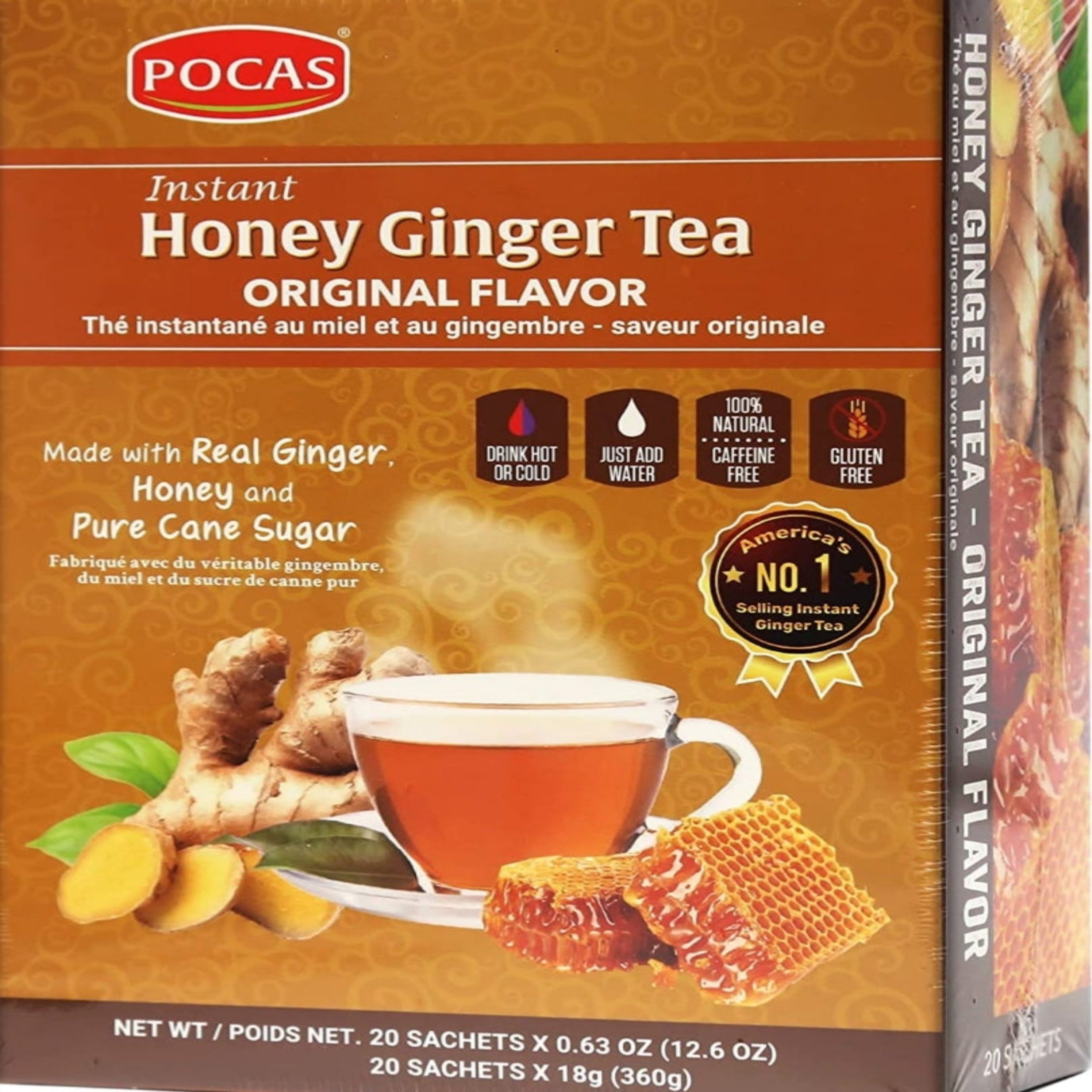 Pocas Honey Ginger Tea Original Flavor