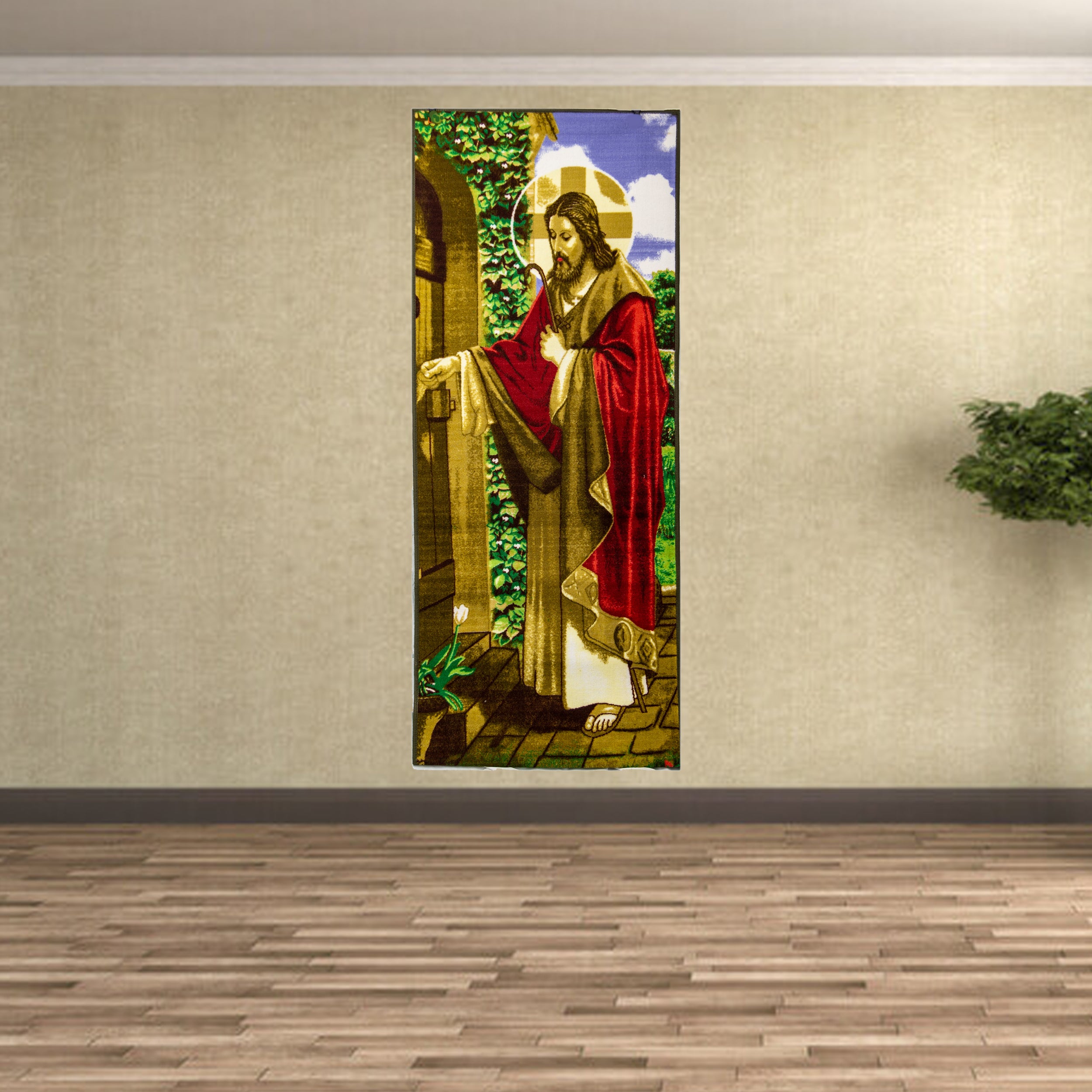 Wall Tapestry with Image of Jesus Christ