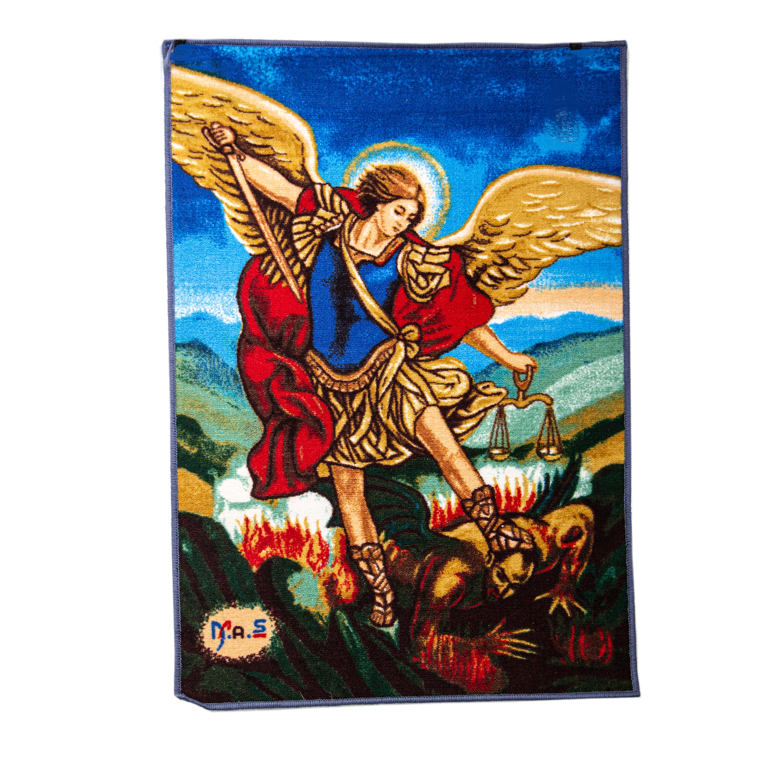 Wall Tapestry with image of St. Michael for Home prayer