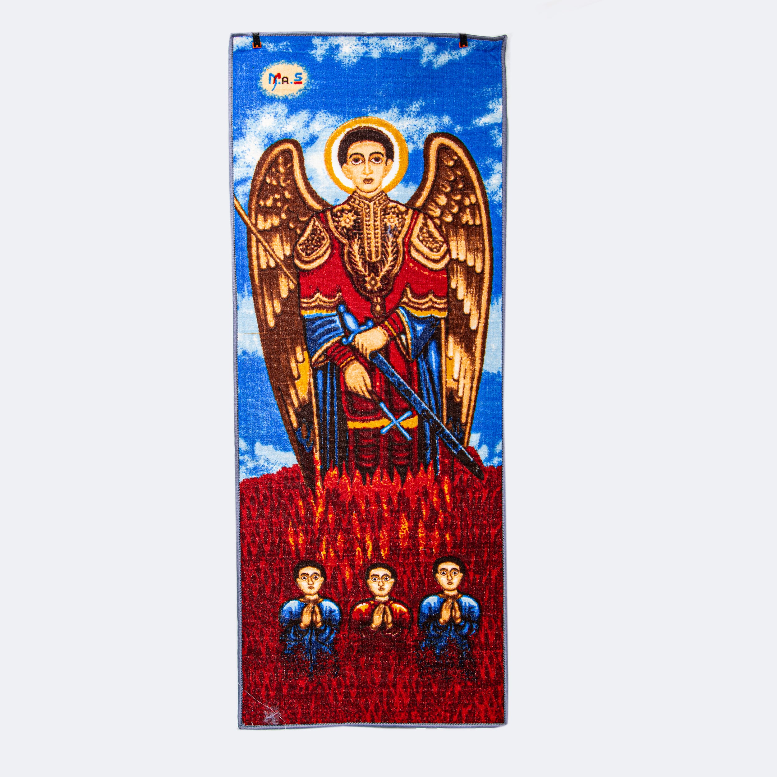Wall Tapestry with image of St. Gabriel for Prayer at Home